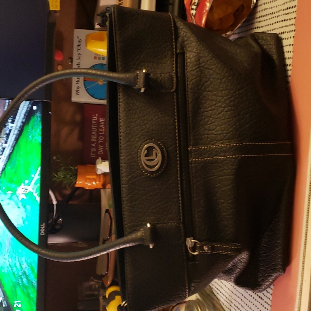 Black LC handbag.